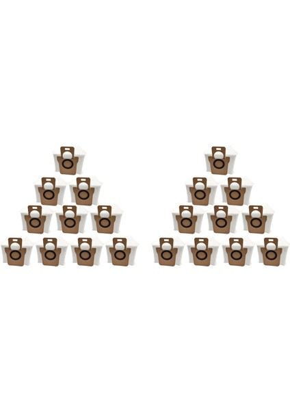 20PCS Xiaomi Mijia Omni 1s X10 Için Yedek Toz Çantası X10+ Robot Vakum Süpürge Aksesuarları Çöp Çanta Parçaları (Yurt Dışından)