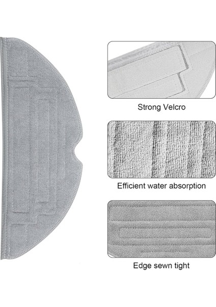 Roborock S8, S8+, S8 Pro Ultra Robot Vakum Için 5 Pcs Paspas Pedleri, Vibrarise 2.0 Yıkanabilir Yeniden Kullanılabilir Paspas Pedleri (Yurt Dışından) indirimleri