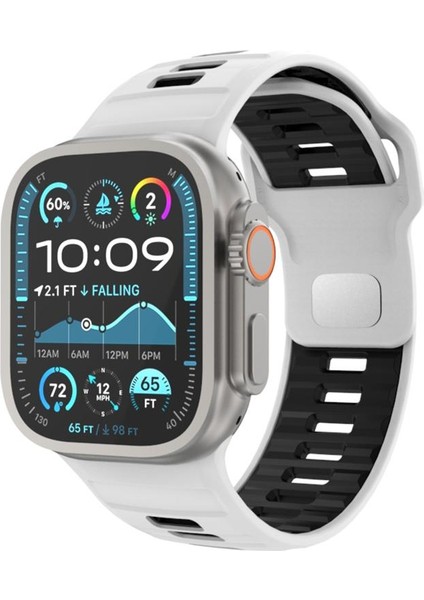 Apple Watch 46MM / 49MM / 45MM / 44MM Için Silikon Kayış (Yurt Dışından)