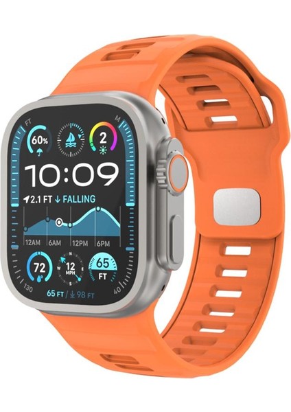 Apple Watch 46MM / 49MM / 45MM / 44MM Için Silikon Kayış (Yurt Dışından)