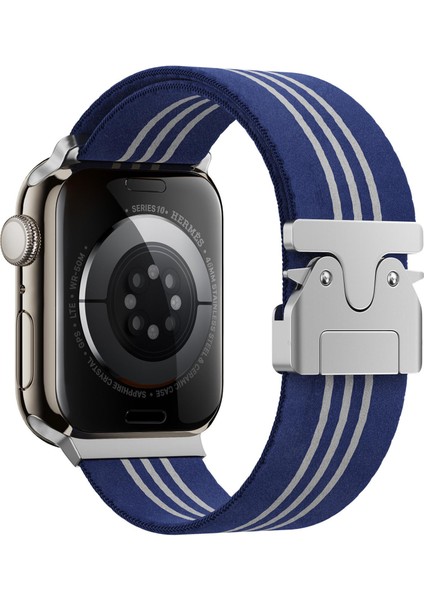 Apple Watch 42 / 44 / 45 / 46 / 49 mm Için Naylon Saat Kayışı (Yurt Dışından)