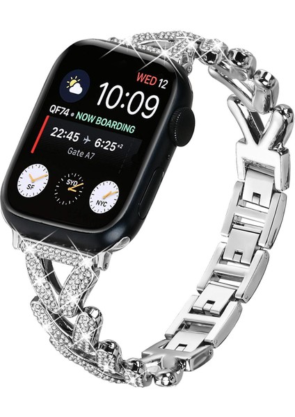 Apple Watch 38 / 40 / 41 / S10 42MM 20MM Için Metal Kayış (Yurt Dışından)