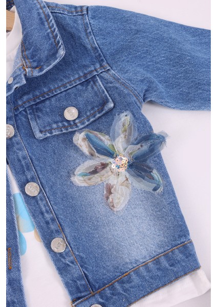 Kız Çocuk Kot Ceket 3'lü Takım fiyatları