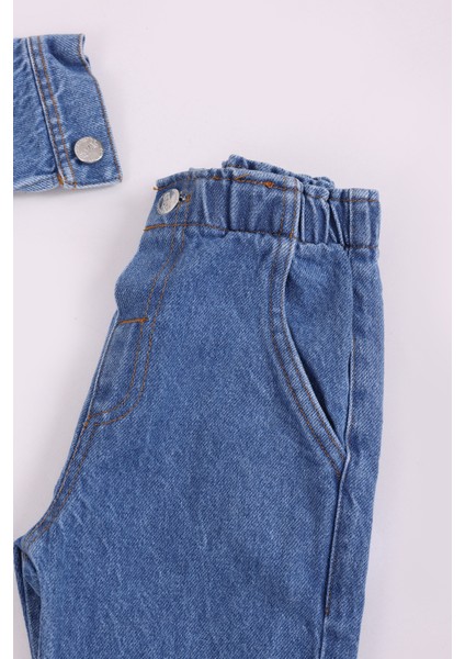 Kız Çocuk Kot Ceket 3'lü Takım fırsatları