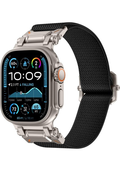 Apple Watch 46MM / 49MM / 45MM / 44MM Için Naylon Saat Kayışı (Yurt Dışından)