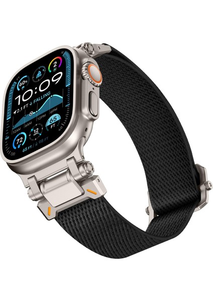 Apple Watch 46MM / 49MM / 45MM / 44MM Için Naylon Saat Kayışı (Yurt Dışından) fırsatları