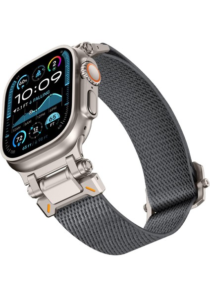 Apple Watch 46MM / 49MM / 45MM / 44MM Için Naylon Saat Kayışı (Yurt Dışından) fırsatları