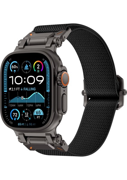 Apple Watch 46MM / 49MM / 45MM / 44MM Için Naylon Saat Kayışı (Yurt Dışından)
