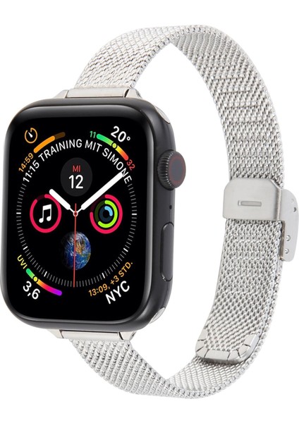 Apple Watch 46MM / 49MM / 45MM / 44MM Için Metal Saat Kayışı (Yurt Dışından)