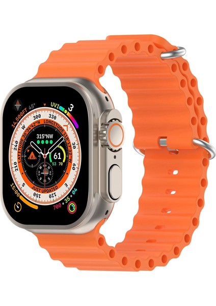 Apple Watch 46MM / 49MM / 45MM / 44MM Için Silikon Kayış (Yurt Dışından)