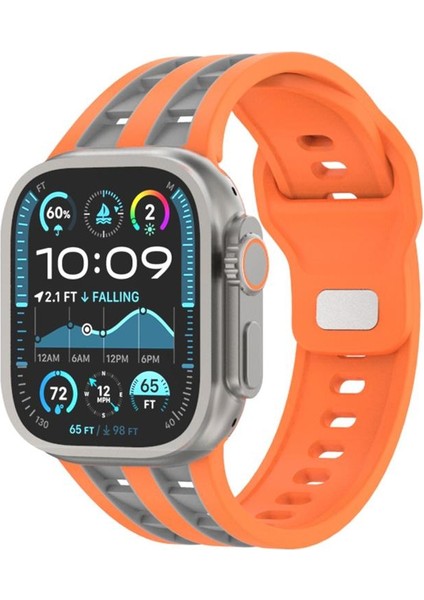 Apple Watch 46MM / 49MM / 45MM / 44MM Için Silikon Kayış (Yurt Dışından)