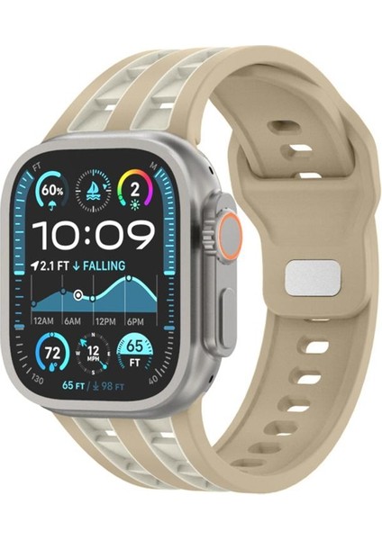 Apple Watch 46MM / 49MM / 45MM / 44MM Için Silikon Kayış (Yurt Dışından)