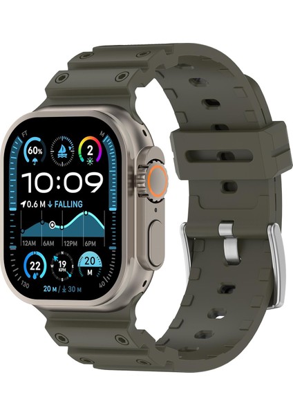 Apple Watch 46MM / 49MM / 45MM / 44MM Için Silikon Kordon (Yurt Dışından)