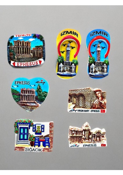 Ephesus (Efes) Temalı Polyester Magnet. 7cm x 5cm. fiyatları
