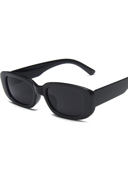 Vintage Güneş Gözlüğü Kadın Marka Tasarımcısı Retro Dikdörtgen Güneş Gözlükleri Kadın Ins Popüler Renkli Kare Gözlük (Yurt Dışından)