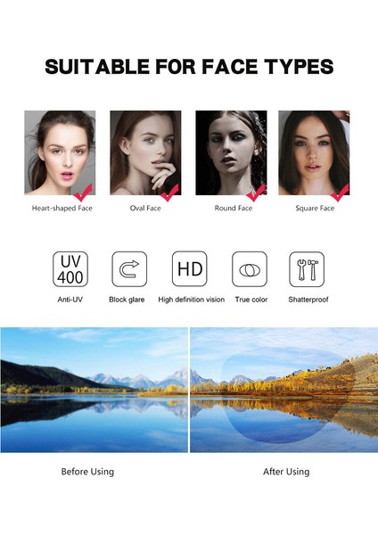 Ay Dikdörtgen Güneş Gözlüğü Kadın Erkek Vintage Açık Bisiklet Sporları Hip Hop Punk Güneş Gözlükleri UV400 (Yurt Dışından) fiyatları