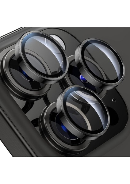 iPhone 15 Pro / 15 Pro Max Uyumlu Renkli Metal Lens Koruyucu
