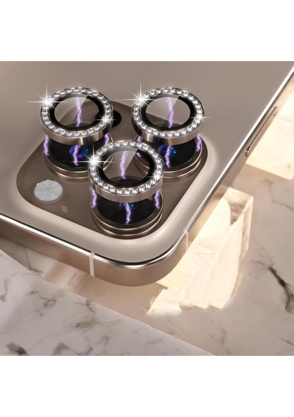 iPhone 15 Pro / 15 Pro Max Uyumlu Renkli Metal Lens Koruyucu fırsatları