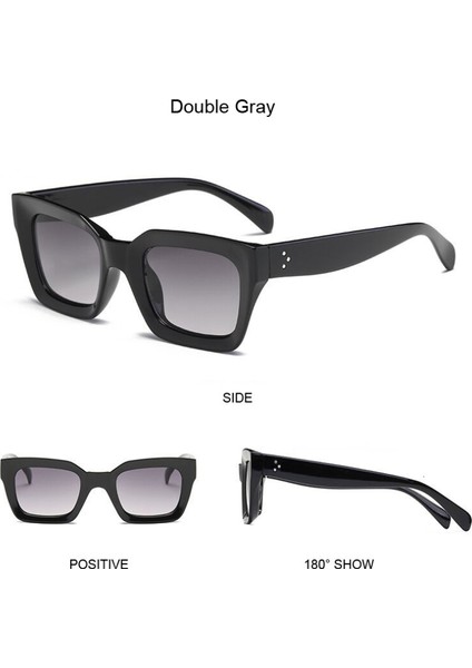 Kare Güneş Gözlüğü Bayanlar Vintage Büyük Boy Güneş Gözlükleri Kadın Büyük Çerçeve UV400 (Yurt Dışından) fiyatları