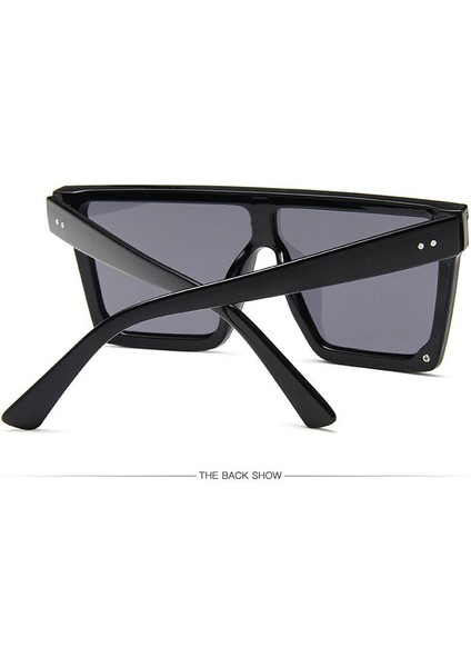 Kare Güneş Kadınlar Vintage Boy Güneş Gözlükleri Kadın Büyük Çerçeve Shades Lady UV400 (Yurt Dışından) fırsatları