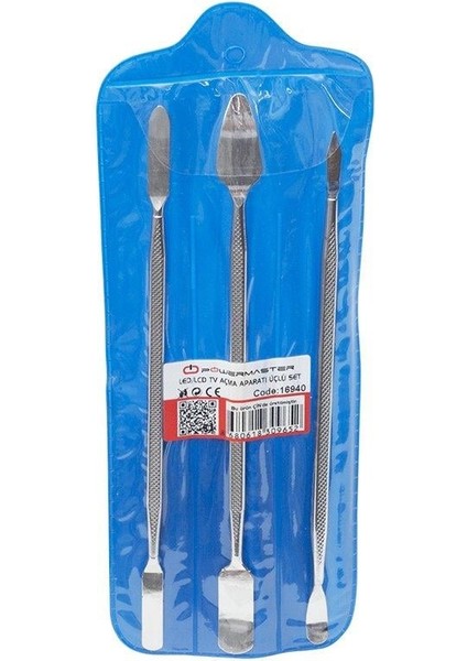 Powermaster Çift Başlıklı LED LCD Tv Monitör Kapak Açma Sökme Aparatı Üçlü Demir Pena Set fiyatları