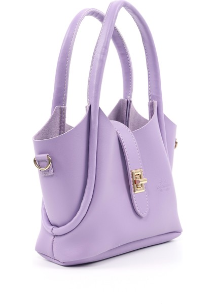 Lila SHK187 Suni Deri Kilit Detaylı Ayarlabilir Askılı El,kol ve Omuz Çantası fiyatları