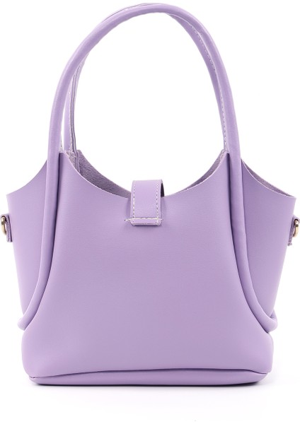 Lila SHK187 Suni Deri Kilit Detaylı Ayarlabilir Askılı El,kol ve Omuz Çantası modelleri