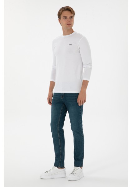 Erkek Beyaz Sweatshirt 50313744-VR013 fırsatları