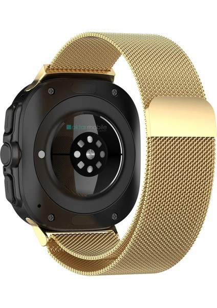 Galaxy Watch 8 Classic 46 mm Uyumlu Mıknatıslı Hasır Metal Örgü Kordon Milanese Kayış Orijinal Pim fiyatları