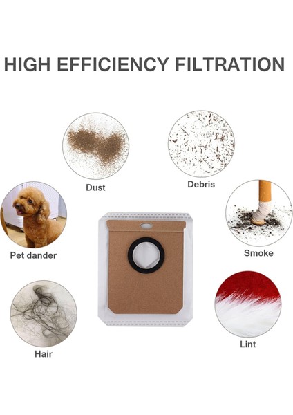 Eufy L50 Ses, L60 Ses Serisi Robtik Vakum Süpürge Için Yedek Toz Torbası, Conga Home 10000, 8090 Ultra, 9090 Aı Için (Yurt Dışından) indirimleri