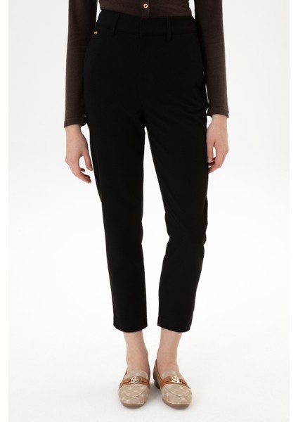 Kadın Siyah Pantolon (Kanvas-Chino) 50316902-VR046 fiyatları