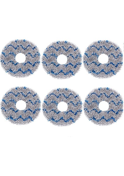 Ecobos Deebot Için Uygun X5 Pro Mop Mop Mop Rag Toz Bag Mop Sarf Sarf Malzeme Robot Aksesuarları 6 Pcs (Yurt Dışından)