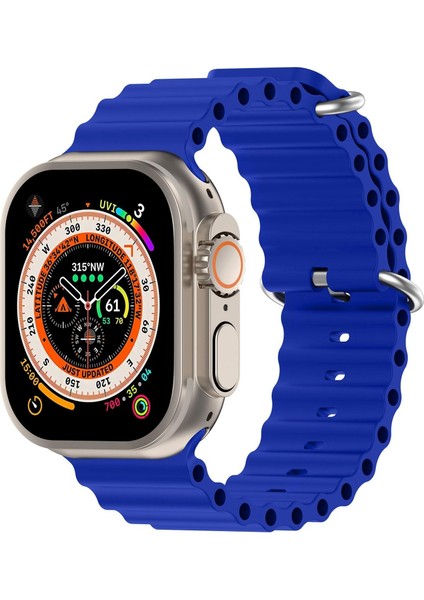 Apple Watch 46MM / 49MM / 45MM / 44MM Için Silikon Kayış (Yurt Dışından)