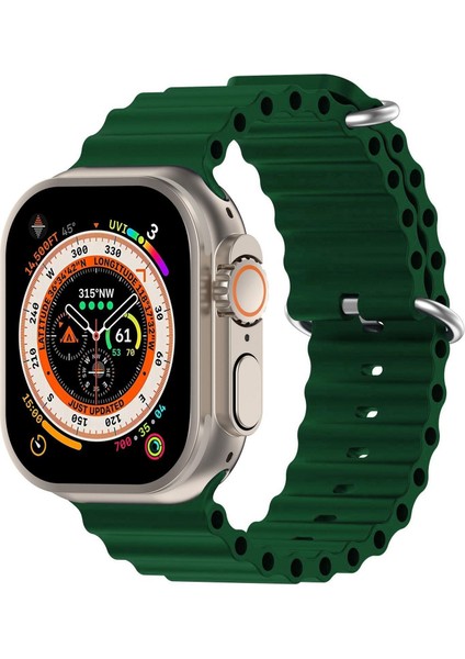 Apple Watch 46MM / 49MM / 45MM / 44MM Için Silikon Kayış (Yurt Dışından)