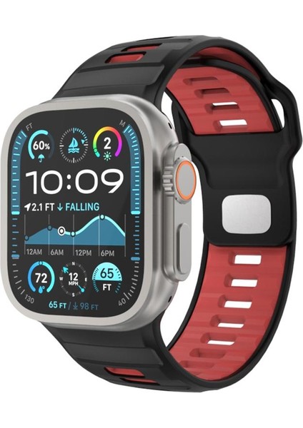 Apple Watch 46MM / 49MM / 45MM / 44MM Için Silikon Kayış (Yurt Dışından)