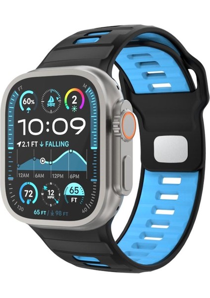 Apple Watch 46MM / 49MM / 45MM / 44MM Için Silikon Kayış (Yurt Dışından)