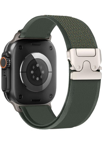 Apple Watch 46MM / 49MM / 45MM / 44MM Için Naylon Saat Kayışı (Yurt Dışından)