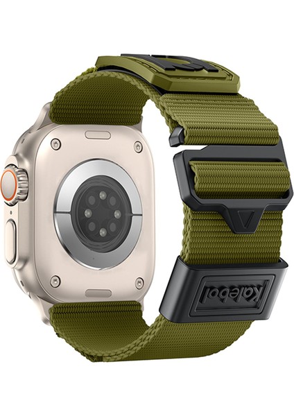 Apple Watch 46MM / 49MM / 45MM / 44MM Için Naylon Saat Kayışı (Yurt Dışından)