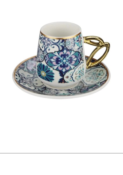 Paçi Etnik 6'lı Porselen Kahve Fincanı -P-POR-101736