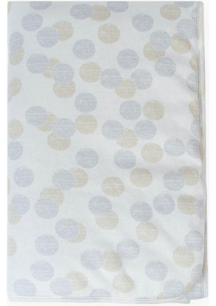 100x150 cm Pamuklu Bebek Battaniye Çift Taraflı Elyaf Dolgulu Puantiyeler Kahve modelleri