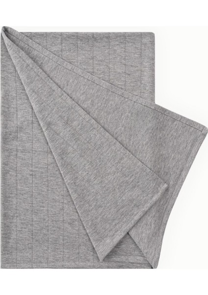 Çok Amaçlı Pamuklu Bebek Örtüsü 100x100 cm Gri Melanj