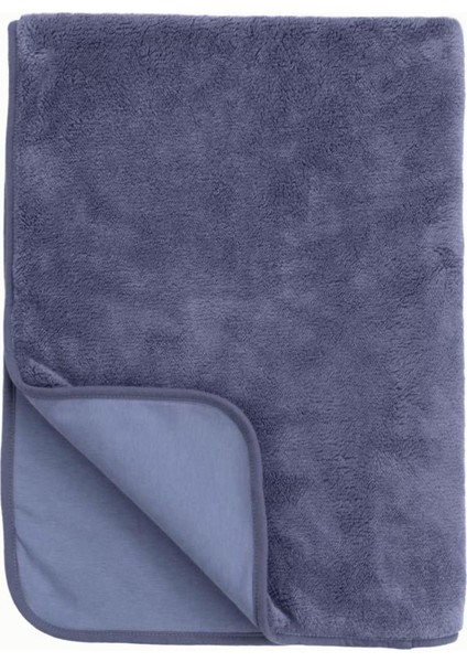 Boumini Wellsoft Çift Taraflı Bebek Battaniyesi 75X95 cm Antrasit