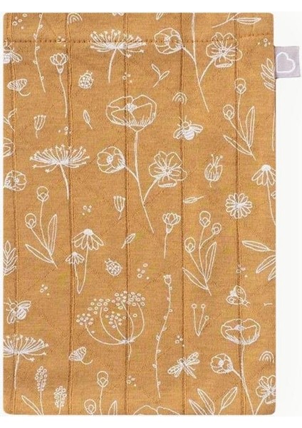 Bebek Müslin Kese Bahar Çiçekli Hardal