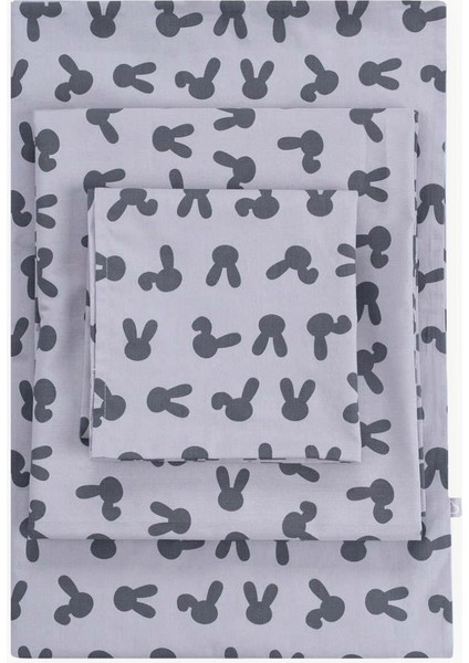 % 100 Pamuk Bebek Nevresim Takımı Tavşan Kulağı Gri fiyatları