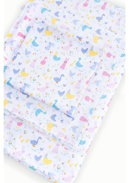 % 100 Pamuk Bebek Nevresim Takımı Renkli Hayvanlar fiyatları