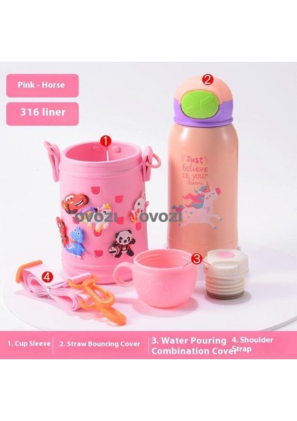 500ML 316 Paslanmaz Çelik Öğrenci Çocuk Yalıtımlı Kupa (Yurt Dışından)