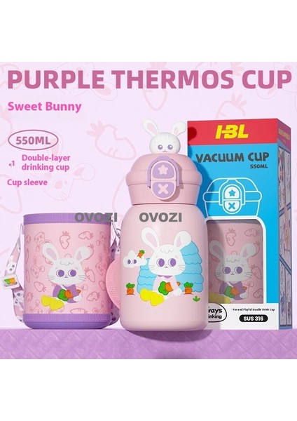 316 Paslanmaz Çelik Öğrenci Çocuk Isı Yalıtım Kabı Düşmeye Dalı Büyük Kapasite (Yurt Dışından)