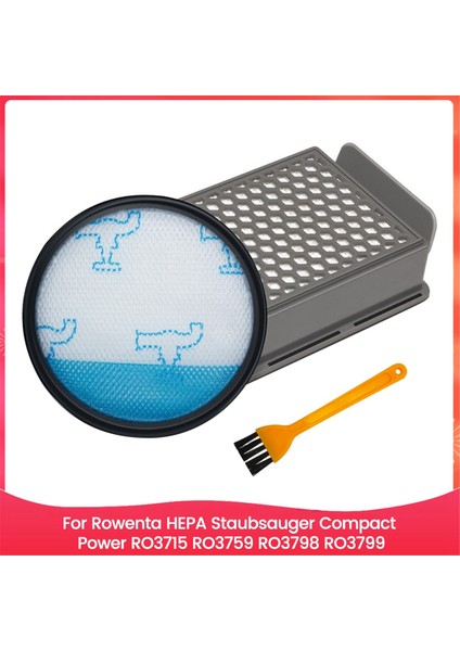 Rowenta Filtre Kiti Hepa Staubsauger Compact Power RO3715 RO3759 RO3798 RO3799 Elektrikli Süpürge Parça Kiti (Yurt Dışından)