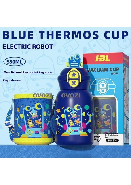 316 Paslanmaz Çelik Öğrenci Çocuk Isı Yalıtım Kabı Düşmeye Dalı Büyük Kapasite (Yurt Dışından)