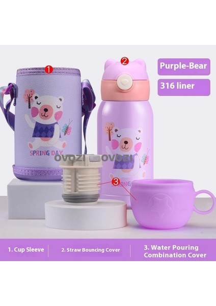 500ML 316 Paslanmaz Çelik Öğrenci Çocuk Yalıtımlı Kupa (Yurt Dışından)